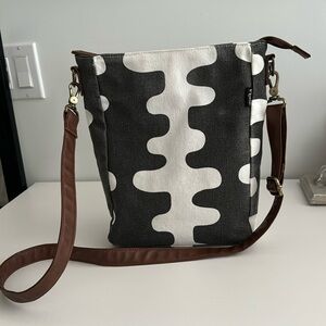 Maika Canvas Crossbody Bag and Cell Phone Bag